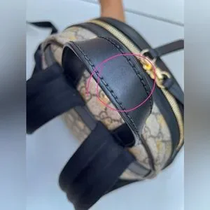 ?Limited Ed. Gucci Brown GG Supreme Bee Backpack? NWOT Authentic Gucci Supreme Bee GG Backpack Canvas Leather  main image 2